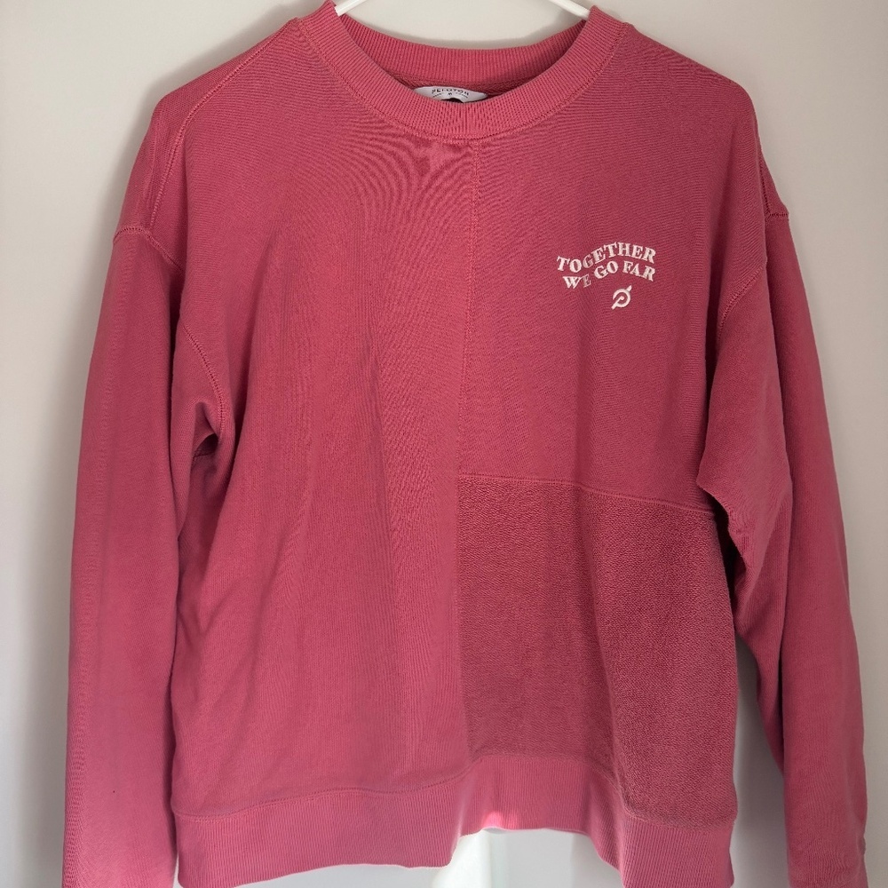 Peloton Women’s Pink Cropped Sweatshirt | “Together We Go Far”